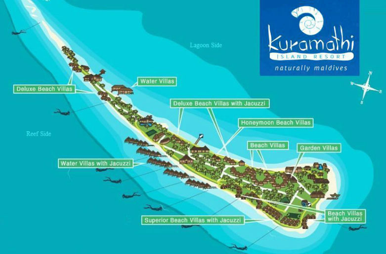 库拉玛蒂岛设施分布图