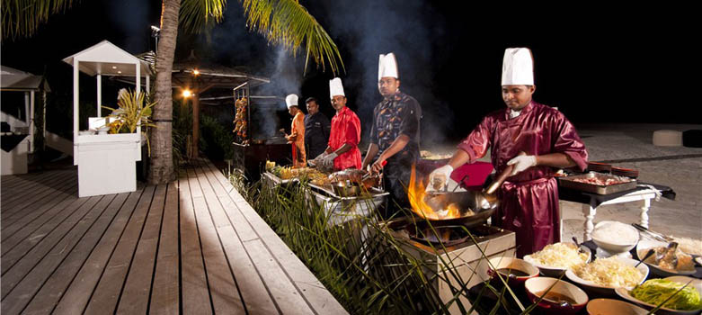 马尔代夫哈库拉岛餐厅