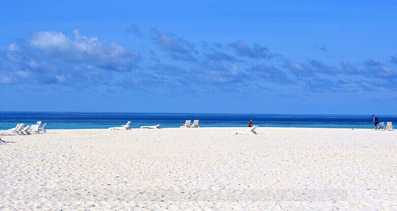 蓝色美人蕉岛沙滩图片